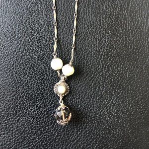 SAGE Sterling Silver And Pearl Necklace